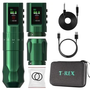 Trex Rechargeable Electric 2.4-4.2mm Adjustable Stroke Professional Wireless Tattoo Pen Machine for Artists Body Art