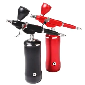 Trigger Airbrush Gun With Compressor Easy Clean Use Auto Start Stop Noiseless Mini Pneumatic Tool