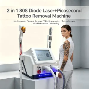 Triple Cooling Tech 808nm Diode Pico Laser Machine Permanent Hair Removal Tattoo Nevus Freckle Spot Removing Beauty Machine