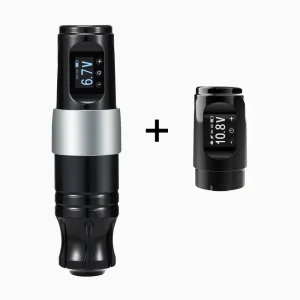 Tuffking Wireless Battery Pen Dual Mode Boot Permanent Makeup Tattoo Machine Gun Coreless Motor OLED Display