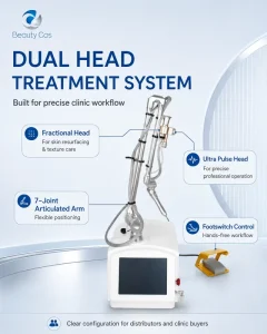 UKCA Approved Fractional CO2 Laser Skin Resurfacing Machine 60W 10.6μm Dual Mode Pulse Professional Beauty Salon Equipment PSE