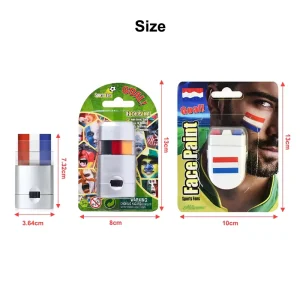 US American Face Paint Blue White Red 3 Color Football Sport Games Baseball Face Body Color for Sporting Event Cheer