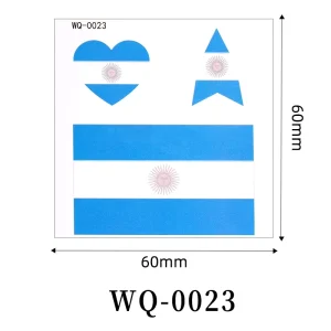 USA Canada Mexico Football Game Flag Tattoo Stickers Gentle Waterproof Temporary Face Decor Stickers for Fans