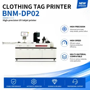 UV Inkjet Label Printer 600 DPI for Flat Hang Tags, Garment, Leather, and Cotton