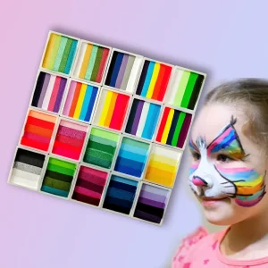 UV Neon Rainbow Face & Body Paint Glowing in the Dark for Halloween Sports & Customization Body Painting Supplies