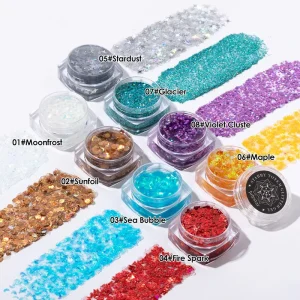 Ultra shimmering Glitter for Eyes Face and Body Washable Party Stage Performance Face and Body Paint