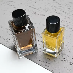 Unique Design 30ml 50ml 100ml Glass Bottle 100ML Perfume Bottle with Silver Cap and Gift Box