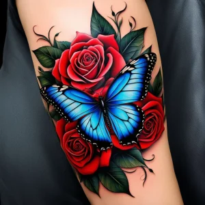 Unisex Temporary Semi-Permanent Flower Design White Paper PET Film Tattoo Sticker Face