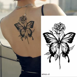 Unisex Temporary Semi Permanent Tattoo Sticker Men Women’s Personalized Mix Style Flower Design Non Toxic Factory Directly Sold