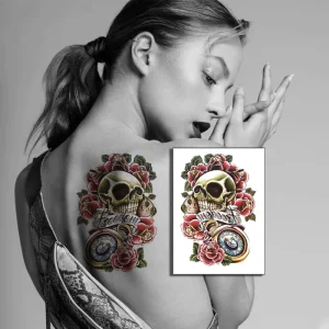 Unisex Waterproof Temporary Sticker Tattoo Sleeves Full Arm Body Tattoo/ Tato