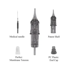 Universal Disposable Stainless Steel Tattoo Cartridge Needle for Permanent Makeup Eyebrow Membrane System
