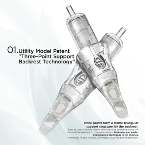 Universal Tattoo Cartridge Needles U14 Built in Sponge Half wall Needle for Tattoo Machine Eyebrow Lips