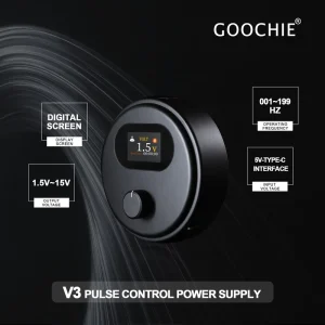 V3 Electric Pen Tattoo Machine Power Supply 1.5v-15v Aviation Aluminum Lightweight for SMP PMU