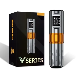 V74 Wireless Tattoo Gun 3.5MM Stroke Type C Charging with Recording Time Feature for Permanent Use