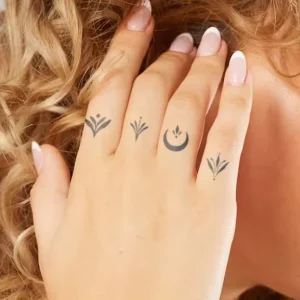 Vagetable-Based Temporary Nature Tattoo Sticker Realistic Design for Men Women or Customization Available