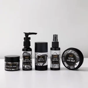 Vegan Tattooing After Care Set With Cream Lotion Stick Spray Balm Brightener Soothing for New Older Tattoos Tattoo Kits