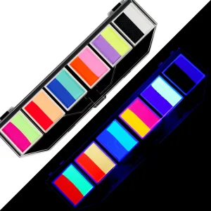 Vegan Water-Based UV Glow-in-the-Dark Professional Face & Body Paint Palette for Children-Non-Toxic Custom Logo