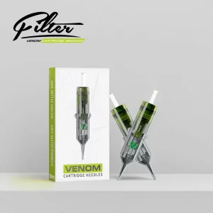 Venom 10pcs Box Professional RL RS Tattoo Cartridge Needles Precision Liner & Shader Tips with Locking System