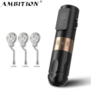 Vibe 1800mAh 2.5 3.5 4.0 4.5mm Stroke Brushless Motor Professional Wireless Tattoo Pen Machine for Body Art