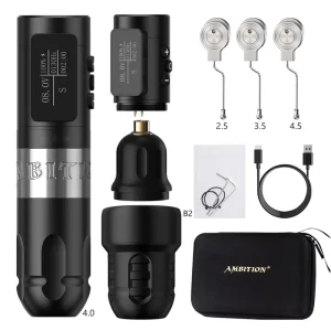 Vibe 1800mAh 2.5mm/3.5mm/4.0mm/4.5mm Stroke Brushless Motor Rotary Battery Pen Wireless Tattoo Machine