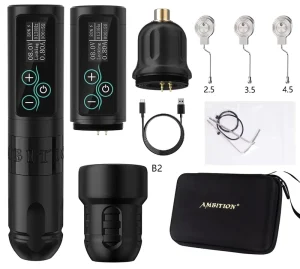 Vibe 2.5 3.5 4.0 4.5mm Stroke 2400mAh Touch Screen Battery Brushless Motor Professional Wireless Tattoo Machine Pen