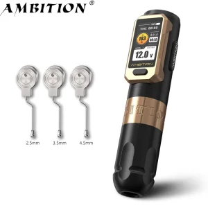 Vibe 2.5 3.5 4.0 4.5mm Stroke Brushless Motor Professional Direct Drive Wireless Tattoo Pen Machine for Artist Body Art