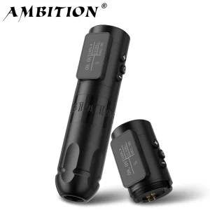 Vibe 2.5 3.5 4.0 4.5mm Stroke Brushless Motor Professional Wireless Tattoo Pen Machine with Double Battery for Artist