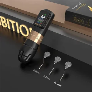 Vibe Max 1800mAh 2.5 3.5 4.0 4.5mm Stroke Brushless Motor Professional Direct Drive Wireless Tattoo Pen Machine