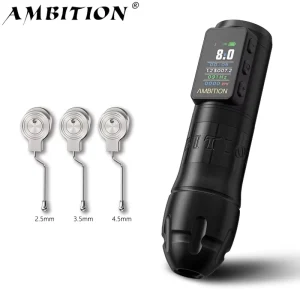 Vibe Max 1800mAh 2.5 3.5 4.0 4.5mm Stroke Professional Brushless Motor Wireless Tattoo Pen Machine for Body Art