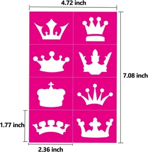 Vietnam Factory Face Body Paint Stencils Kit for Kids Reusable Soft Tattoo Stencils School Birthdays Halloween Christmas