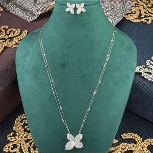 Vintage Style Fashion Body Chain Jewelry 18K Gold Plated Brass Zircon Stones