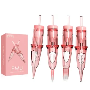 Viper pink Tattoo Cartridge Needle Disposable Sterilized Universal Tattoo PMU Membrane Needle Cartridges