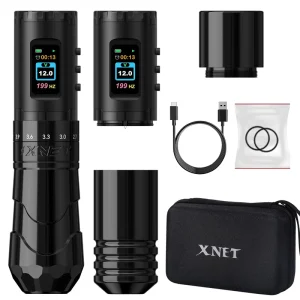 Void 1800mAh 2.4 4.2mm 7 Adjustable Stroke Professional Wireless Tattoo Pen Machine with Double Battery for Artist Body Art