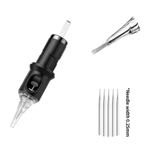 WENYU 1005RS Nano Round 0.25mm Liner Disposable Stainless Steel Safety Permanent Makeup Supplies Tattoo Cartridge Needle Box