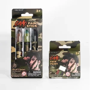 Washable Environmentally Friendly Children’s Halloween Camouflage 3 Color Face Paint