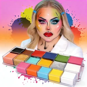 Washable & Water-Based Body Painting Kit Professional Colorful Body Art Face & Body Paint