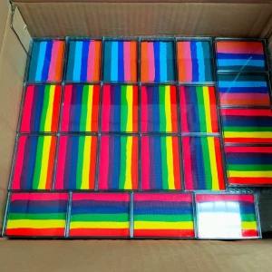 Water Activated Professional Face Paint Rainbow Split Cake Painting Face Body Paint