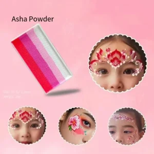 Water-Activated Temporary Rainbow Multicolor Face and Body Paint Palette for Children’s Body Painting