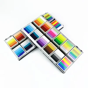 Water Based 12 Colors Face Paint Palette Rainbow Face Painting Kit