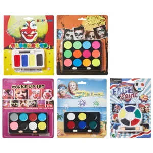 Water Based Body Fake Makeup Kit 4/6/8/12 Colors Non-Toxic Face Painting Kit for Children Teens Hallowmas