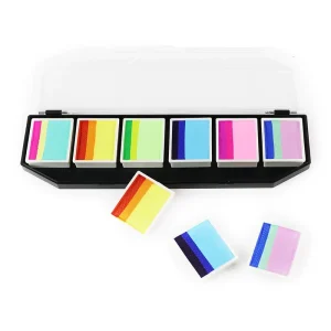 Water-Based Face Paint Kit Split Cakes Palette for Kids and Adults Rainbow Body Painting Supplies