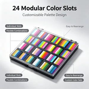 Water Based Face Paint Rainbow Cake 24 Case Children Natural Plant Make Box Body Art Soluble Pigment Washable Halloween Festival