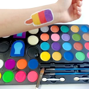 Water Based Face Painting Kit with Stencils for Kids