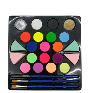 Water Based Face and Body Paint Kit for Kids DIY Rich Colors and Complete Tools OEM ODM Available Paint Kit