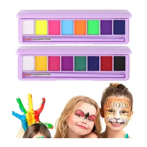 Water-Based Fluorescent UV Light Halloween Face Paints Eyeliner Makeup Neon Body Paint