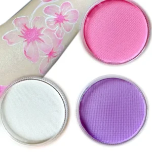 Water-Based Halloween Party Face Paint Palette Kit for Kids Multi-Color Rainbow Split Cake Non-Toxic Body Paint
