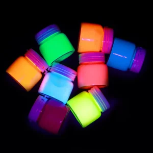 Water-Based Mineral Skin Harmless 6 UV Colors Neon UV Fluorescent Face Body Paint 10ml Party Use Custom Logo