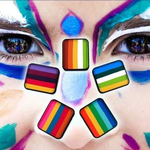 Water Based Natural Plant Professional Face Paint Safe for All Ages Halloween & Festival Use EN71 CE Certified
