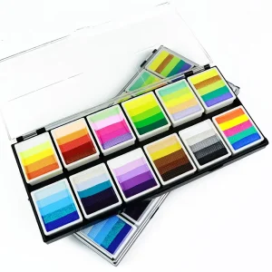 Water-Based Paint Palette Private Label Cosmetic Rainbow Split Face Body Paint for Painting Supplies