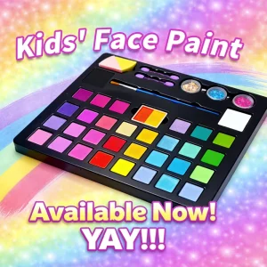 Water Based Pearly Face Paint Kit with Palette Washable Professional Body Art CE Certified Natural Plant for Kids Festival Party